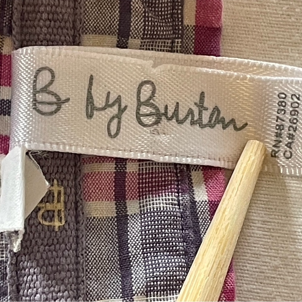 Burton Plaid Shirt with Pink and Purple Accents - Picture 2 of 11
